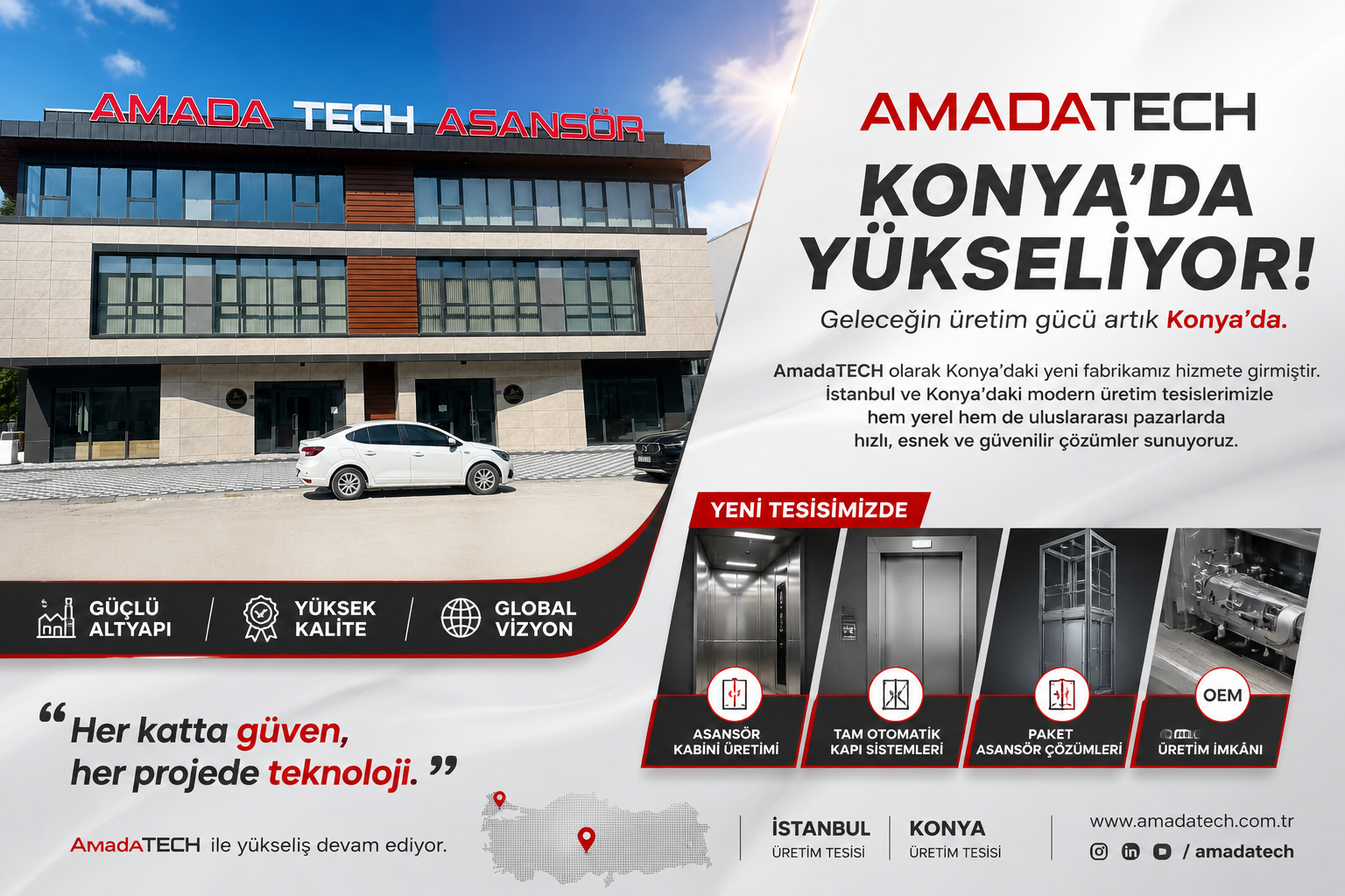 AmadaTECH Konya Konya Fabrikamız Hizmete Girmiştir E Kataloğ