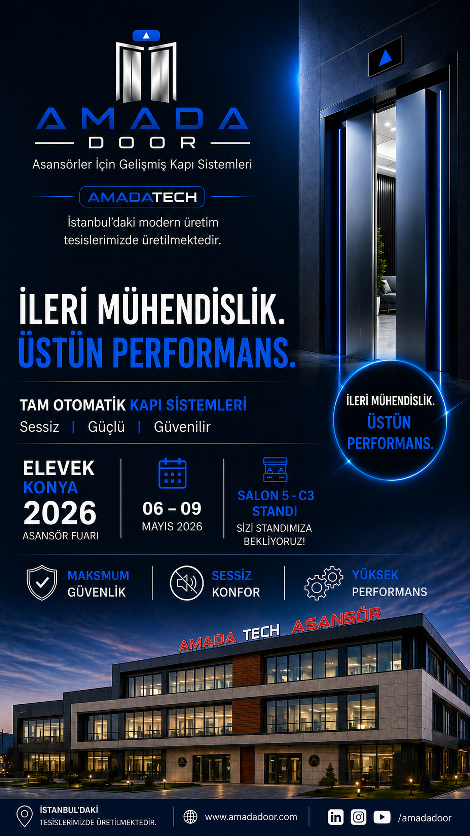 Amada Door Otomatik Kapı Elevex Fuarında